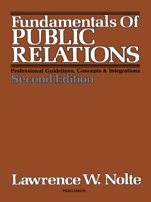 cover image of Fundamentals of Public Relations